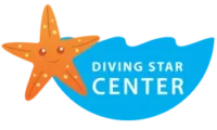 Diving star Tauchcenter Logo Seestern mit Wasser Diving star Tauchcenter Logo Seestern mit Wasser